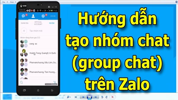 cách tạo nhóm trên zalo