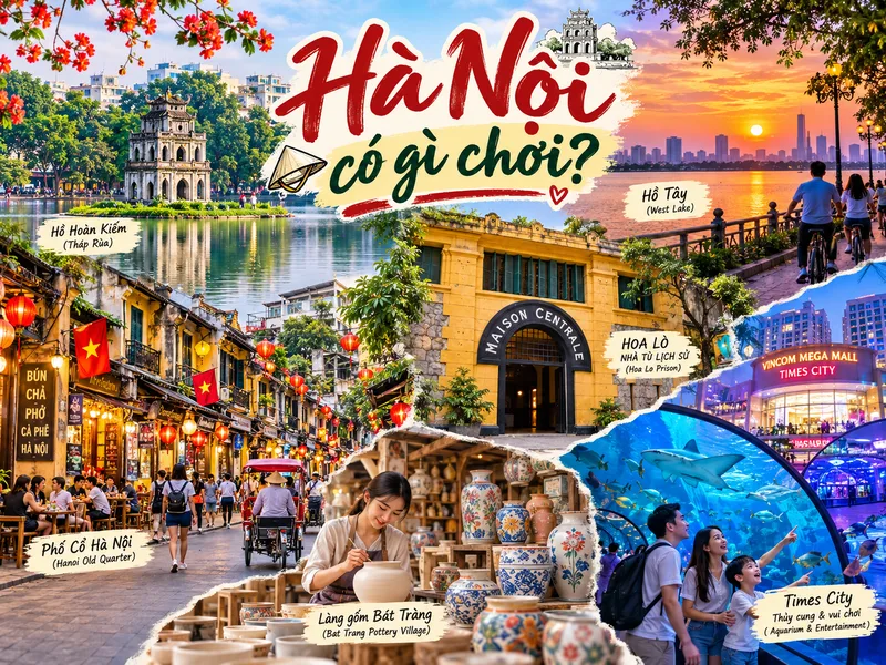 Hà Nội kết hợp nét cổ kính, hiện đại và nhiều điểm vui chơi đa dạng